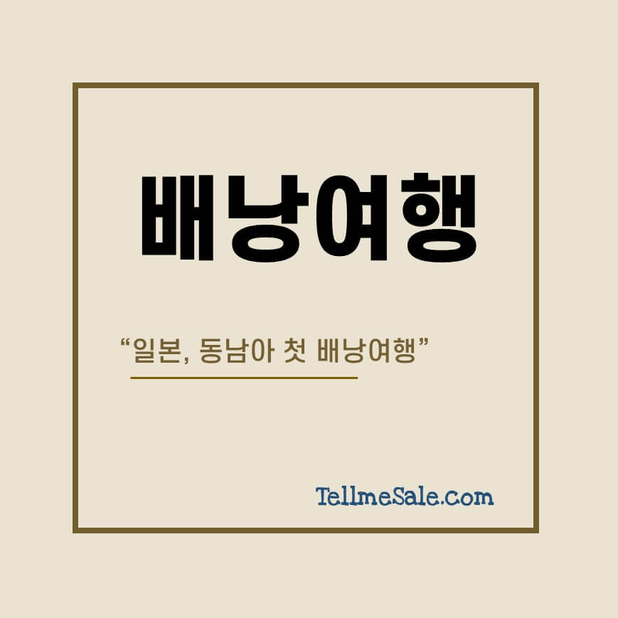 일본 동남아 첫 배낭여행 썸네일